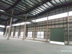 白蒲鎮(zhèn)全新鋼結構廠房，一萬平，層高16米，可架行車，各種大車